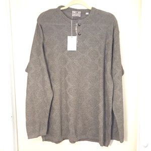 NWT-Gray PRONTO Firenze Crewneck Sweater XL.